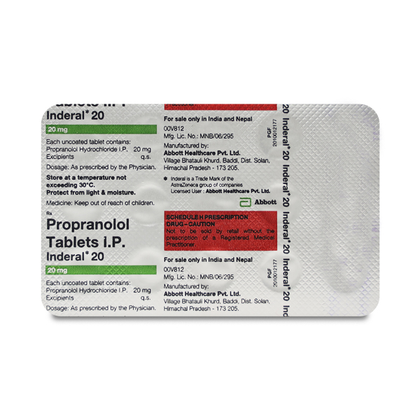 Inderal 20 mg